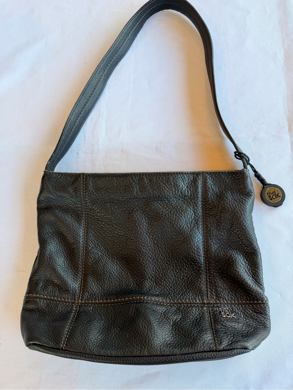 The Sak De Young Hobo Soft Black Pebbled Leather Shoulder Bag